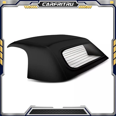 New Black Convertible Soft Top w/ Glass Window for 2005-2012 Porsche 987 Boxster Foto 1 de 4