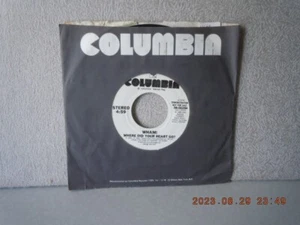 WHAM 7"vinyl...WHERE DID YOUR HEART GO/same...COLUMBIA...VG++...'86 - Picture 1 of 2