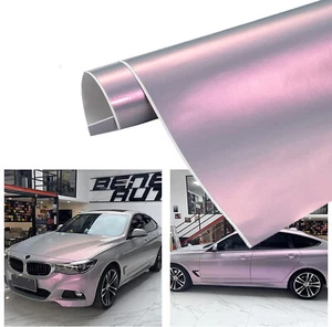Vintage Gray to Charming Red Glossy Chameleon Vinyl Car Wrap Sticker Car Film - Picture 1 of 9