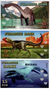 2015 Jurassic Bank Dinosaurs Set 3-9-15 Din - Picture 1 of 2