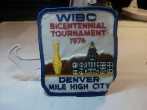Parche de bolos Denver Colorado 1976 WIBC Torneo Bicentenario - Imagen 1 de 2