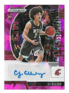CJ Elleby 2020 Panini Prizm Draft Picks Autograph Pink Ice Crystals Rookie #PACJ