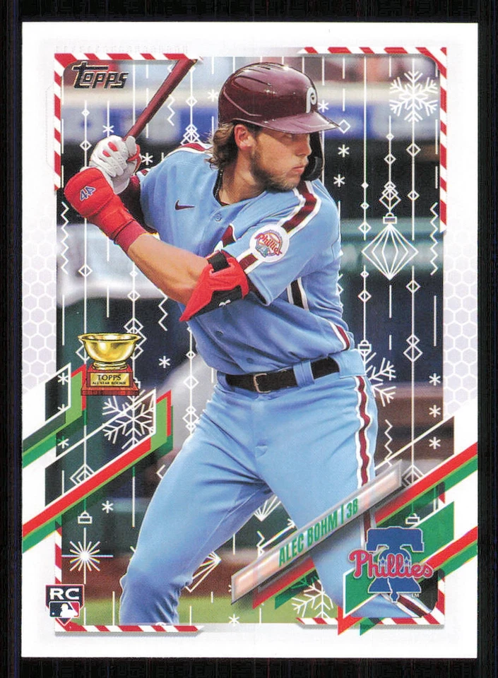 2021 Topps Walmart Holiday #HW212 Alec Bohm RC - Image 1 of 2