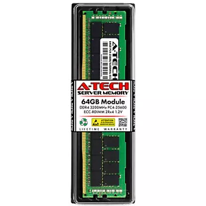 64GB DDR4 PC4-25600R RDIMM Lenovo 4X77A08635 Equivalent Server Memory RAM - Picture 1 of 5