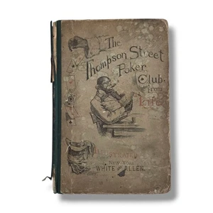 The Thompson Street Poker Club from Life Illustrated Gullah Black Americana 1888 - Picture 1 of 10