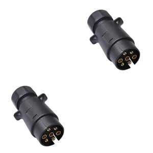 2 PCS Trailer Connector Plug Travel Tow Harness Holder Pin - Picture 1 of 11