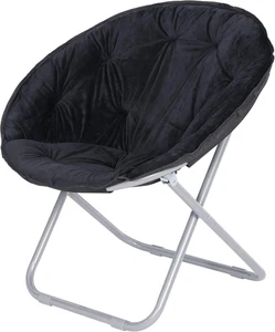Silla Plegable de Piel Sintética Portátil Suave Salón Luna Silla con Plegable Metal Fr... - Imagen 1 de 12