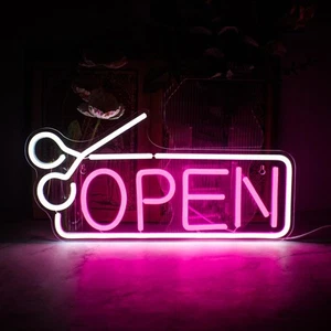 Open Neon Signs for Wall Decor, Open Signs for Business, Neon Open Sign with USB - Picture 1 of 3