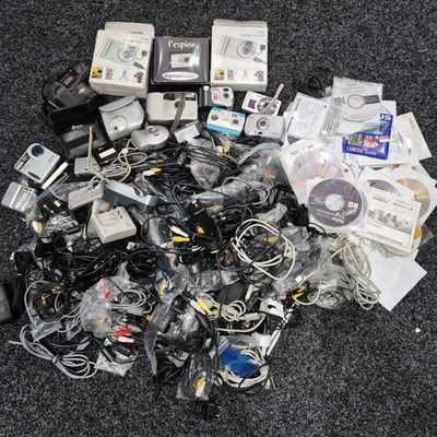 Assorted Cameras And Wires For Digital Cameras Joblot 15KG Untested - Image 1 of 4