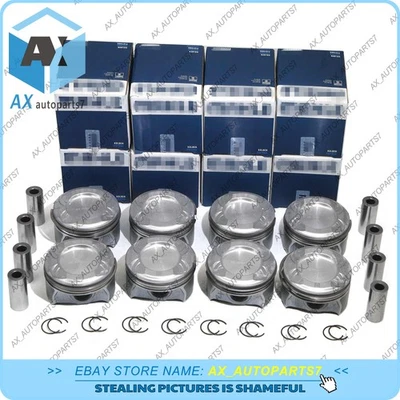 Juego de 8 pistones y anillos STD para Mercedes-Benz E63 S63 G63 AMG W463 W212 5,5 L M157 Foto 1 de 4