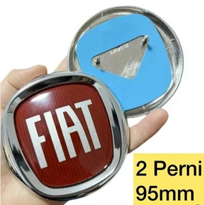 Fregio stemma logo Per Fiat Panda 500 Punto Doblò Croma 95mm Posteriore RETRO - Foto 1 di 1
