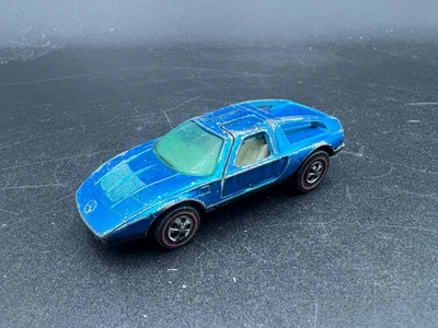 Hot Wheels Mercedes Benz C-111 Blue Redlines Hong Kong Estado astillado Foto 1 de 4