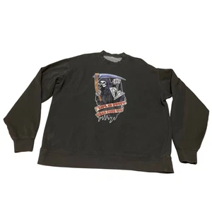 KIXNKARBS Official grim reaper life is short wear your kix Sweatshirt Size XL  - Picture 1 of 6