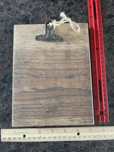 Farmhouse country wooden oak clipboard 8 x 6 x 1 inches - Picture 1 of 4