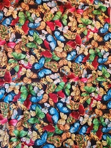 1 Yard VIP Cranston Druckwerke Baumwolle Schmetterlinge bunt Quilten Handwerk 2009 - Bild 1 von 4