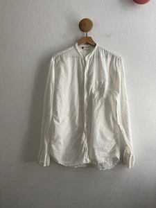 Industry of All Nations IOAN Button Down Collarless Shirt Size Large *FLAW* - Picture 1 of 10