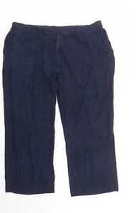Joanna Hope Womens Blue Viscose Blend Trousers Size 20 L28 in - Picture 1 of 12