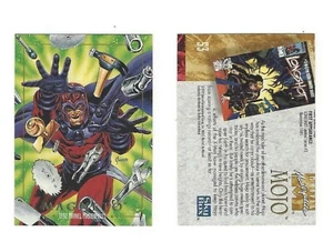 1992 Marvel Masterpieces ERROR Wrong Back Magneto / Mojo Misprint Card Scarce - Picture 1 of 4
