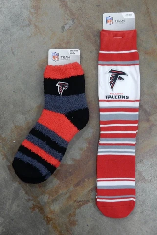 NFL Atlanta Falcons 2 Pack Gift Set NFL OSFM Men's Women's Dress Socks Him Her Cover