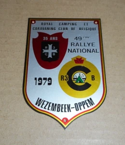 Ancien badge plaque calandre R3CB RCCCB 49e RALLY NATIONAL CAMPING CARAVANE 1979 - Picture 1 of 2