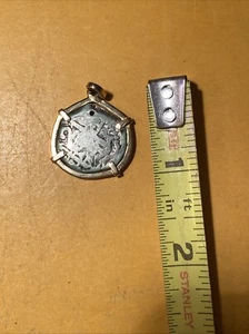 2 Reales Grade 1 in 14K Gold montiert Schiffbruch Münze mit Loch - Bild 1 von 4
