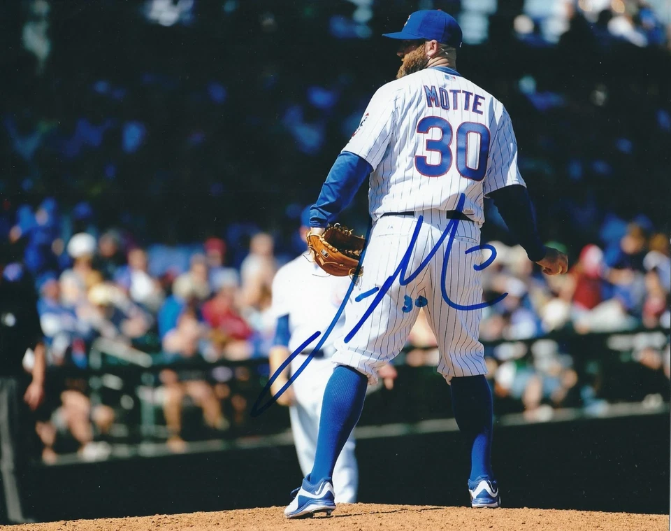 亲笔签名 JASON MOTTE 芝加哥小熊队 8 x 10 照片 带真品证明 — 第 1/1 张图片