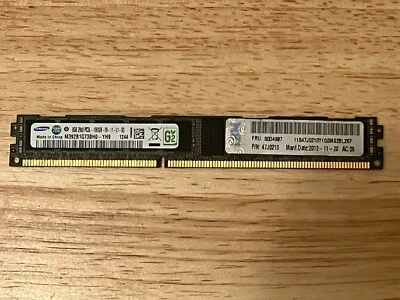 Gently Used Samsung/IBM 8GB, PC3L-10600R-09-11-L1-D3 Dimm - Image 1 of 4