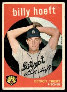 1959 Topps Billy Hoeft Detroit Tigers #343