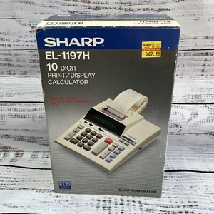 Sharp EL-1197H 10 Digit Printer/Display Calculator Deluxe Used 1 Time! - Picture 1 of 7