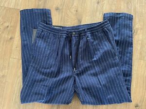 Polo Ralph Lauren Men's Blue Stripes Slim Fit Pants Size Large NWT