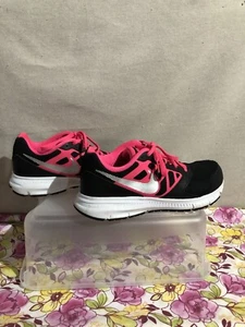 NEW Nike Downshifter 6 Shoes Size 6 Youth Girls Black Pink & Grey 685167-007 - Picture 1 of 6