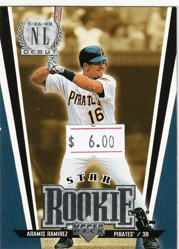1998 UPPER DECK   STAR ROOKIE  - ARAMIS RAMIREZ  - #11 BASEBALL CARD - Image 1 of 1