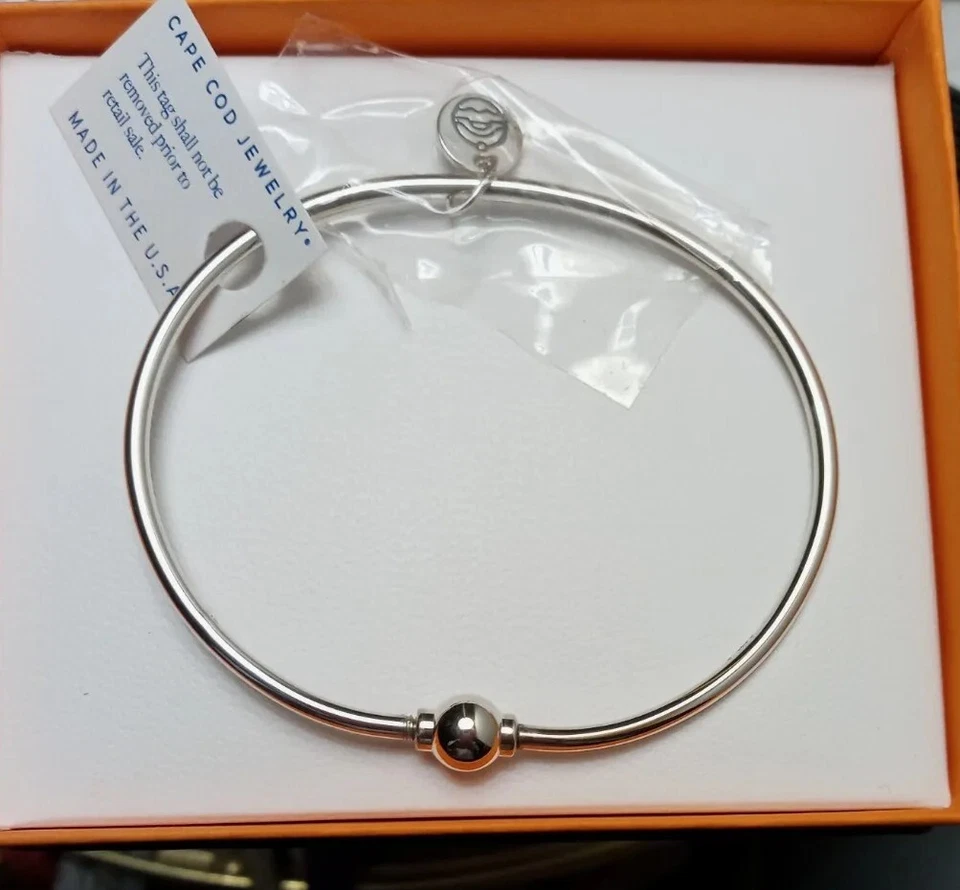 Nuevo brazalete Cape Cod, plata de ley 925, bola de tornillo en caja, LeStage Foto 1 de 4