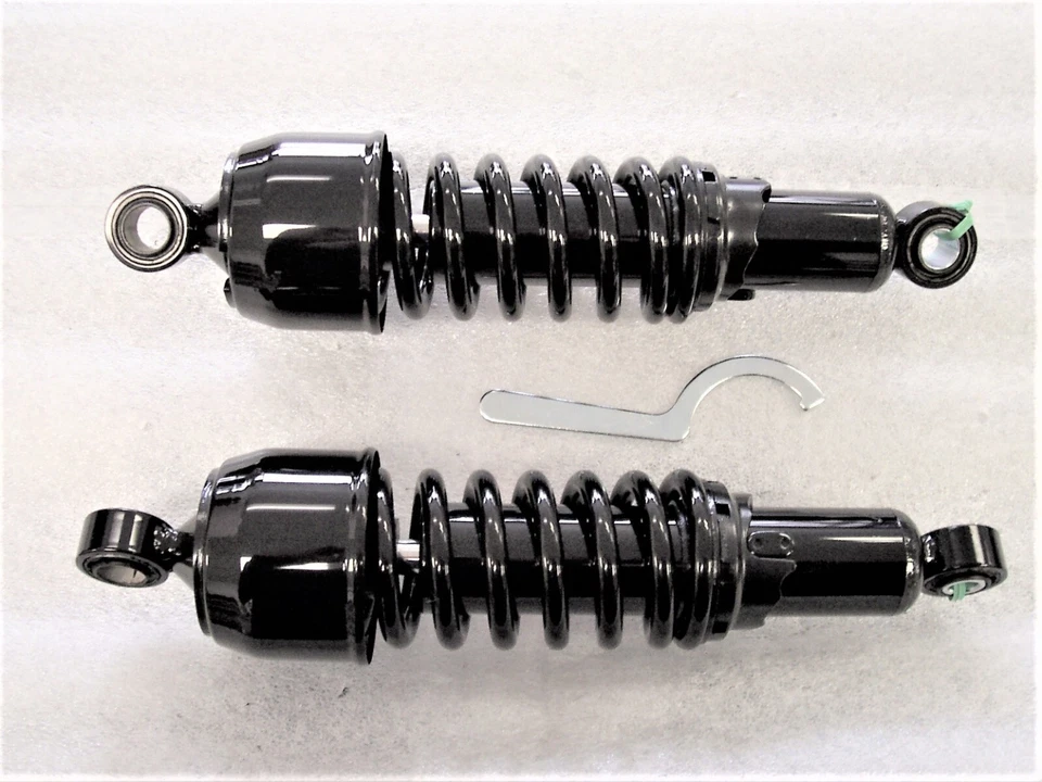 Amortiguadores bobber cortos negros de alta resistencia Honda GL1500 Valkyrie 12" Foto 1 de 1