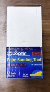 CASE 12 Count BLUE DOLPHIN - 10 PCS PALM SANDER REFILL! 2.69”x5” NEW🔥 - Imagen 1 de 5