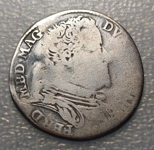 ITALY TUSCANY FLORENCE FERDINANDO I MEDICI 1 LIRA 1603 ST JOHN SCARCE - Picture 1 of 2