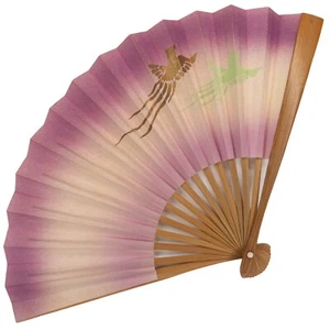 VTG Japanese Small Tea Ceremony Washi Paper & Bamboo Folding Sensu Fan: May24-J - Picture 1 of 4