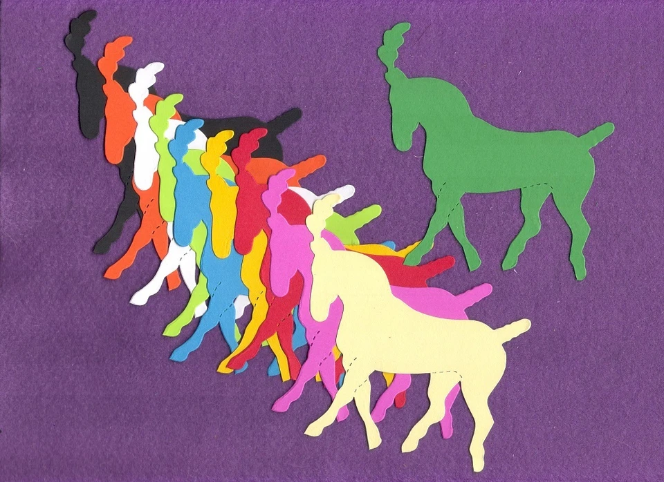 Tarjetas de álbum de recortes troquelados CIRCUS HORSE Foto 1 de 1