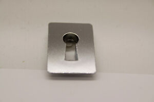 Schlüssellochblende 28 x 20 mm  Einbohrmaß Ø 18 mm gold Schlüsselbuchse