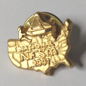 Pin NFSM 2001 Fraternidad Nacional de Estudiantes Músicos Piano EE. UU. Mapa Tono Dorado - Imagen 1 de 3