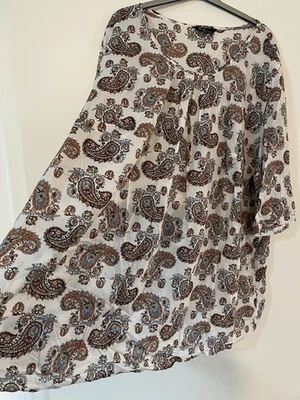 Ulla Popken Tunika von Ulla Popken Gr. 62/64 mit Paisleymuster - Bild 1 von 4