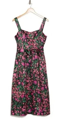 Donna Ricco Sleeveless Sun Dress Midi Dress Womens Size 2 Multicolor Floral NWT - Image 1 of 4