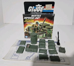 Vintage 1984 G.I. Joe Mortar Defense Unit W/Box & Blueprints. Missing Fuel Can - Picture 1 of 10