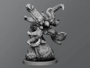 Grick miniature - DnD miniatures - Role Playing Game - Tabletop Miniature - dun - Picture 1 of 2