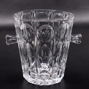 Colony Celeste Ice Bucket Double Handled Thump Print Vintage 5 1/2" - Picture 1 of 4