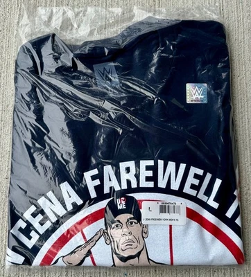FANATICS Authentic WWE John Cena Farewell Tour 2025 New York City Shirt L Final Raw NYC