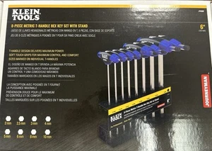 Klein Tools JTH68M T-Handle Hex Key Set, Metric Sizes Allen Wrench Set with 6 - Picture 1 of 1