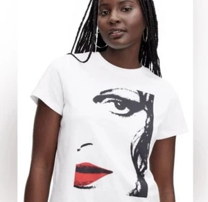 Diane von Furstenberg DVF for Target Iconic Red Lip Graphic T-Shirt Size M - Bild 1 von 5