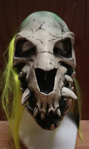Zombie Beast Skull - Zagone Studios "Bone Snapper" UV Reactive Handmade Mask - Picture 1 of 6