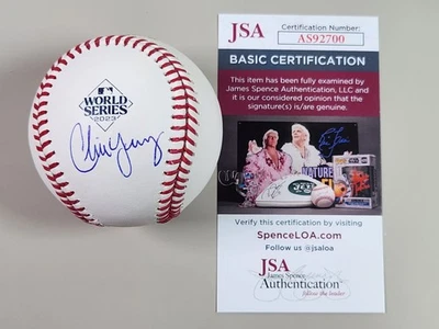 Chris Young Firmado Serie Mundial 2023 Certificado de Autenticidad Texas Rangers 23 WS Royals A Foto 1 de 4